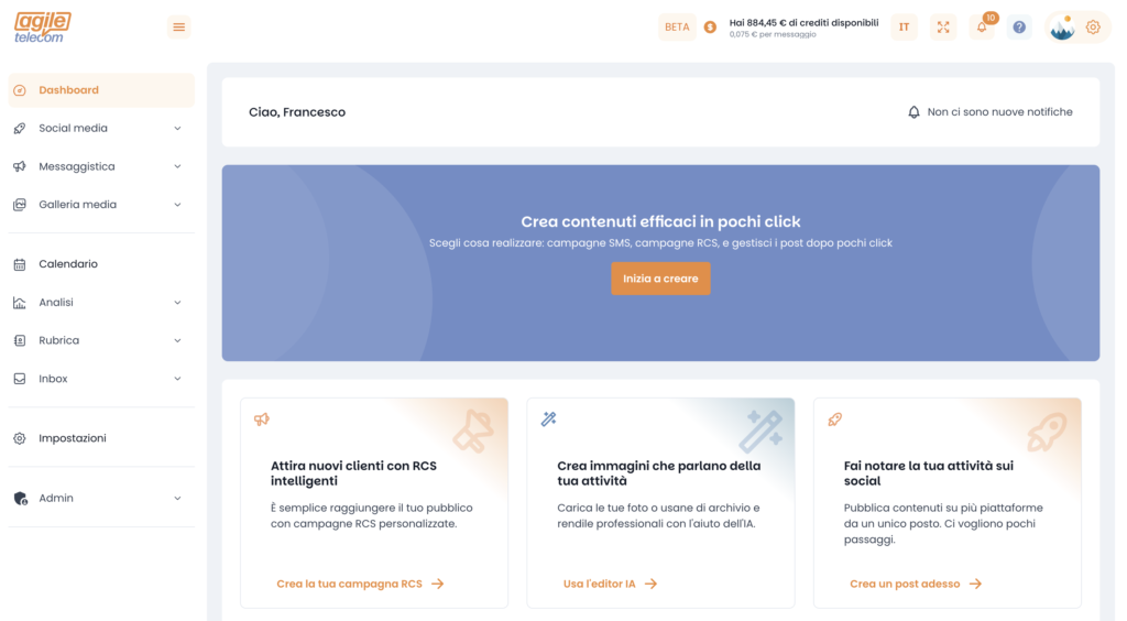 One calendar. Every channel. — Agile Telecom