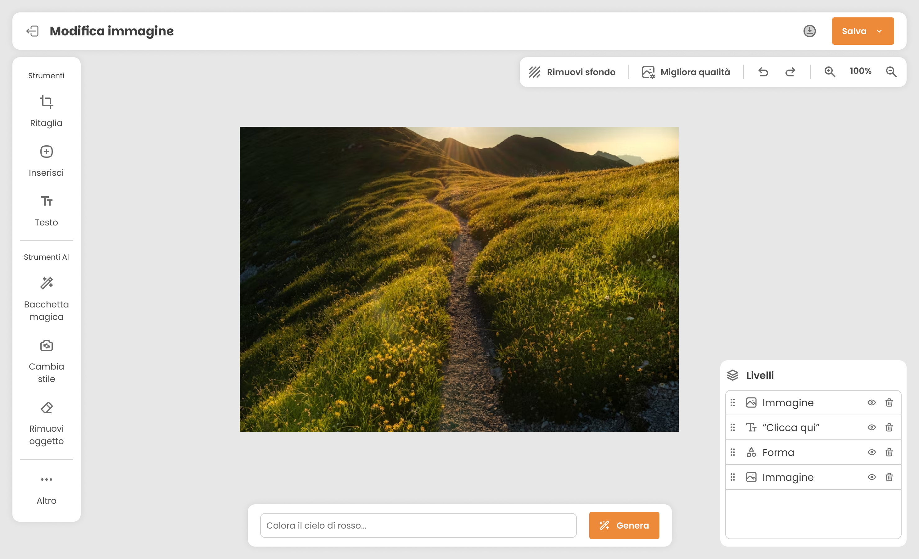 Qlara AI Creator — generazione creatività professionali