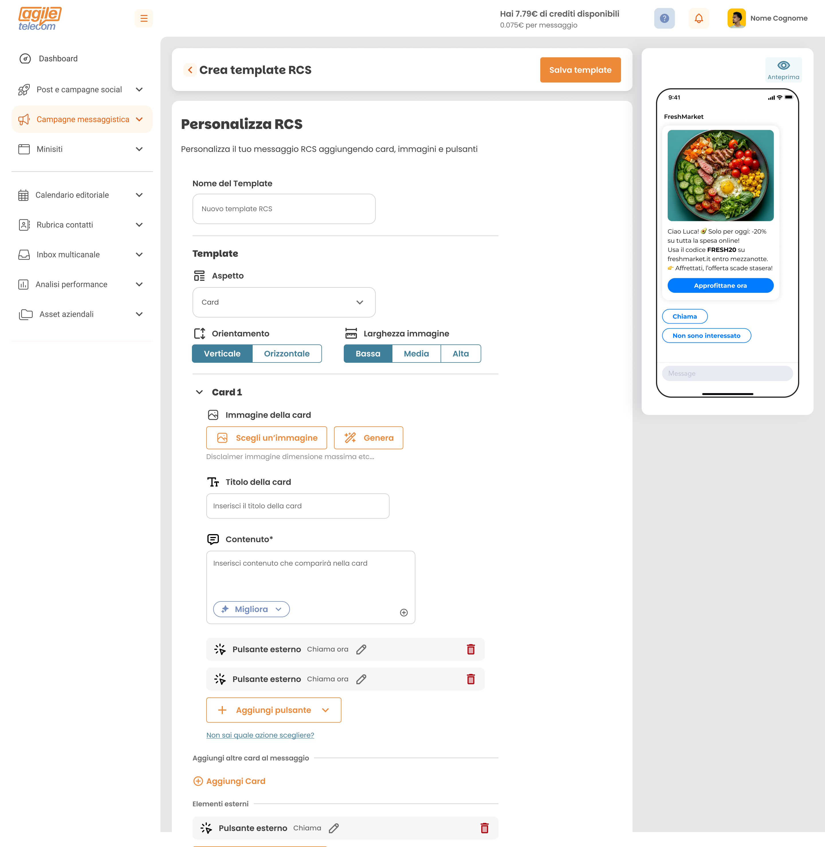 Deliverability enterprise, prezzi PMI — Agile Telecom